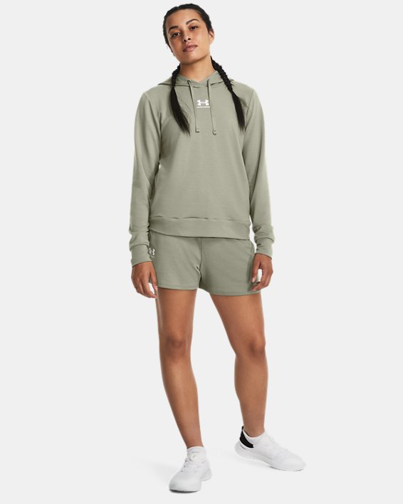 Women's UA Rival Terry Hoodie in Green image number 2
